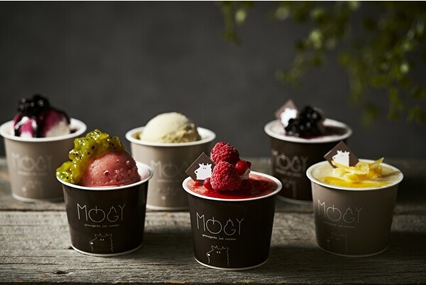 山形・黒沢温泉「おふろcafé yusa」内のフルーツアイスクリーム専門店「MOGY」のテイクアウトアイスクリーム