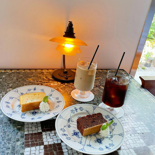 東京・代官山に2022年オープンしたカフェ＆ギャラリー「Lurf MUSEUM」のケーキ