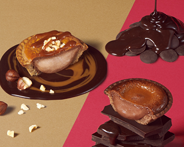 BAKE CHEESE TARTのバレンタイン期間限定の新作「焼きたてチーズタルト キャラメルチョコナッツ」