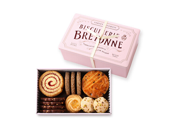 ビスキュイテリエ ブルトンヌの季節限定クッキー缶「ペールピンク」