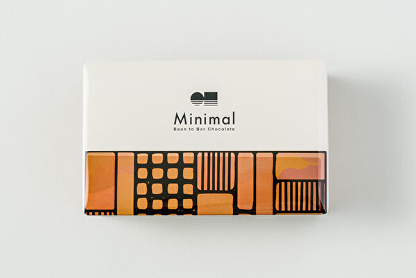 スペシャルティチョコレート専門店「Minimal」初のクッキー缶「チョコレートラングドシャ」パッケージ