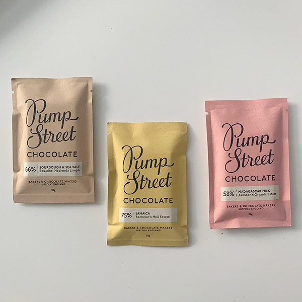 Pump Street Bakery Chocolateのタブレットチョコミニサイズ