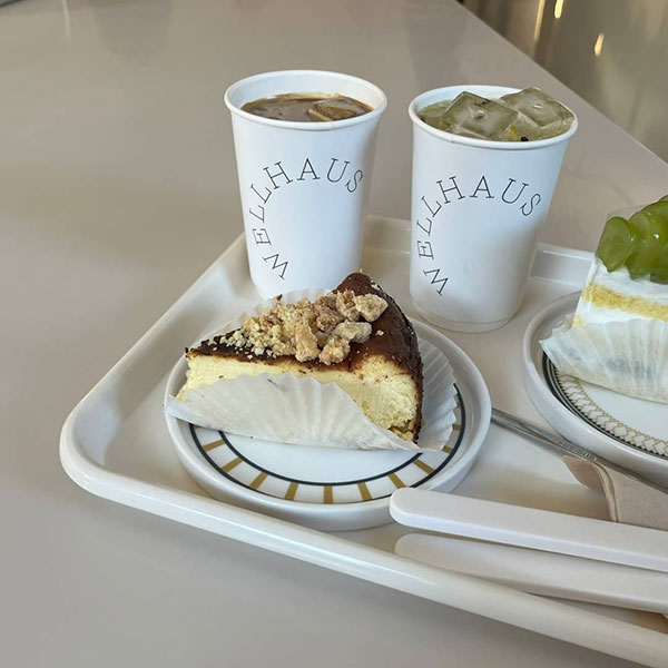 韓国・ソウルにあるカフェ「Well haus」のとうもろこしチーズケーキ