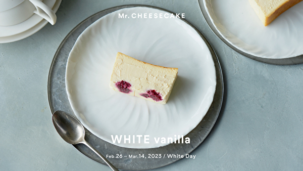 Mr. CHEESECAKEのホワイトデー限定「ミスターチーズケーキ ホワイト バニラ」