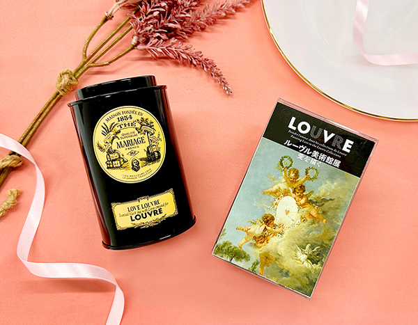 「ルーブル美術館展」とフランス流紅茶専門店「マリアージュフレール」がコラボした、“愛”をテーマに創出した芸術的な味わいのフレーバードティー『LOVE LOUVRE』
