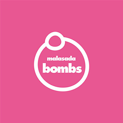 大阪なんばAKICHIにオープンするマラサダドーナツ専門店「malasada bombs」のブランドロゴ