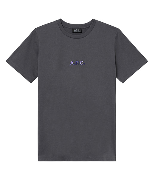 「A.P.C.」の「路面店限定カラー ロゴT-SHIRTS」『チャコールグレー』