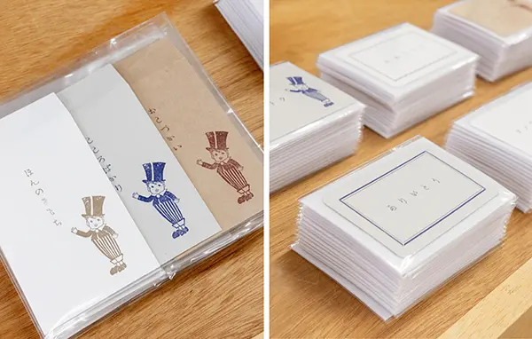 「HIGHTIDE STORE BUNRINDO」の「Bunちゃん」をデザインに取り入れたぽち袋とメッセージカード