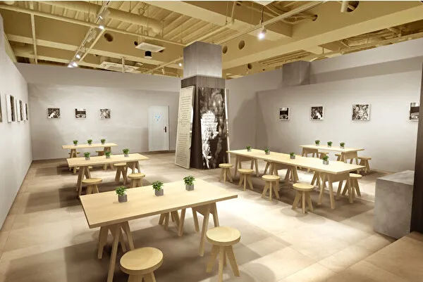UCC上島珈琲のバリスタのいないアイスコーヒー専門店「ひみつのドリップ」が開催される東京・Rand表参道の内観