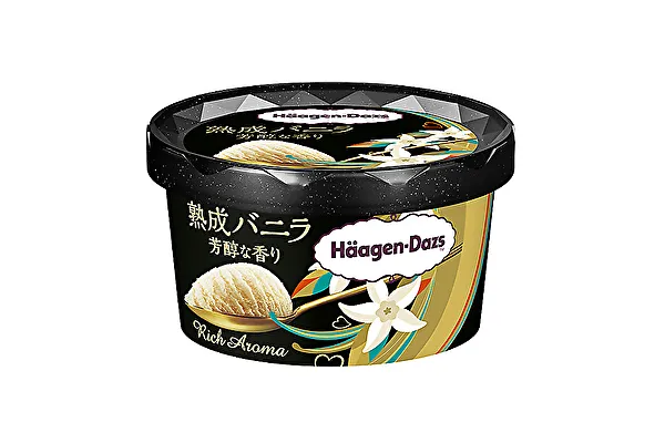 ハーゲンダッツの新作バニラアイスクリーム「熟成バニラ 芳醇な香り」パッケージ