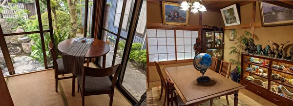 愛知県豊橋市「古民家caféお亀堂」のレトロな雰囲気の店内