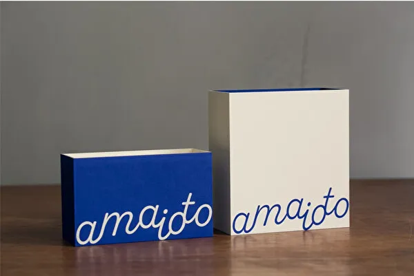 茨城県つくば発の新スイーツブランド「amaioto」のオリジナルパッケージ