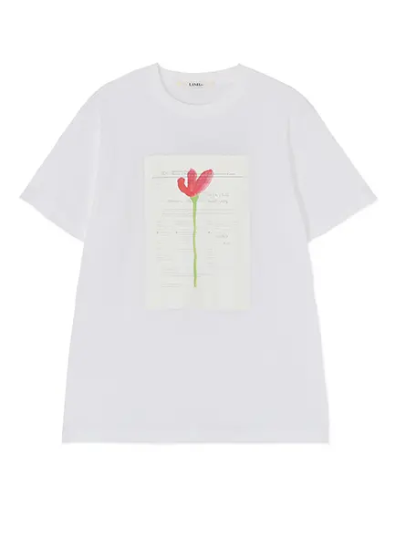 「LIMI feu×浅野忠信」コラボによる「花と証明書 Tシャツ」