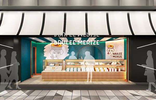 東京ギフトパレットにオープンする新スイーツブランド「ブリュレメリゼ」の店頭イメージ