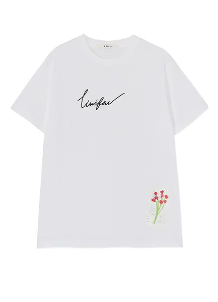 「LIMI feu×浅野忠信」コラボによる「花とレシート Tシャツ」