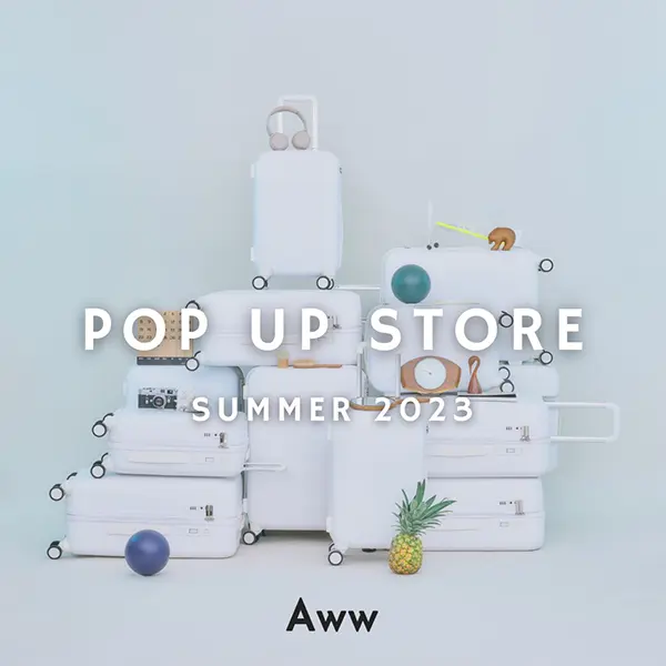 トラベルブランド「Aww」が新宿伊勢丹と阪急うめだ本店で開催するポップアップストアのイメージ