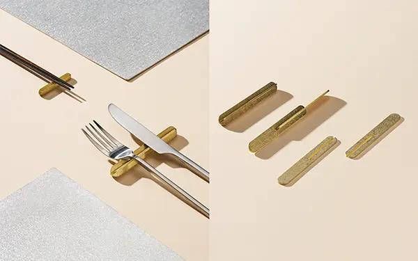 ライフスタイルブランド「NAGAE＋」の「Ordi cutlery rest」