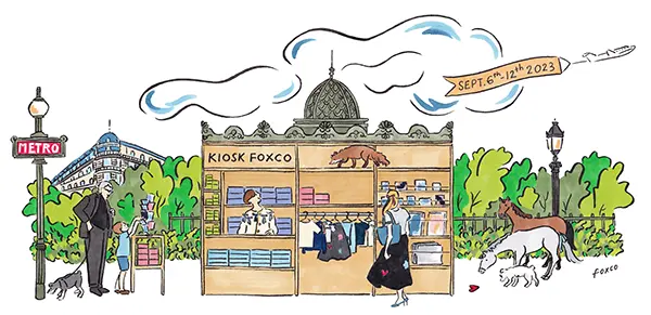 イラストレーター・foxcoのポップアップ「KIOSK FOXCO」のメインビジュアル