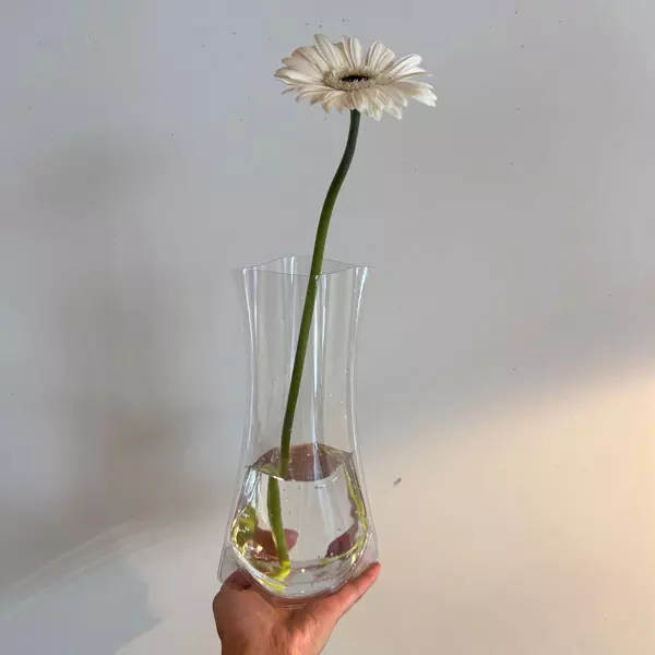 折りたためる花瓶と花
