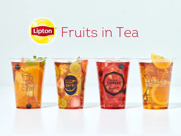 リプトン×アパレルブランドのフルーツインティーが登場。「niko and…COFFEE」など4つの店舗で販売