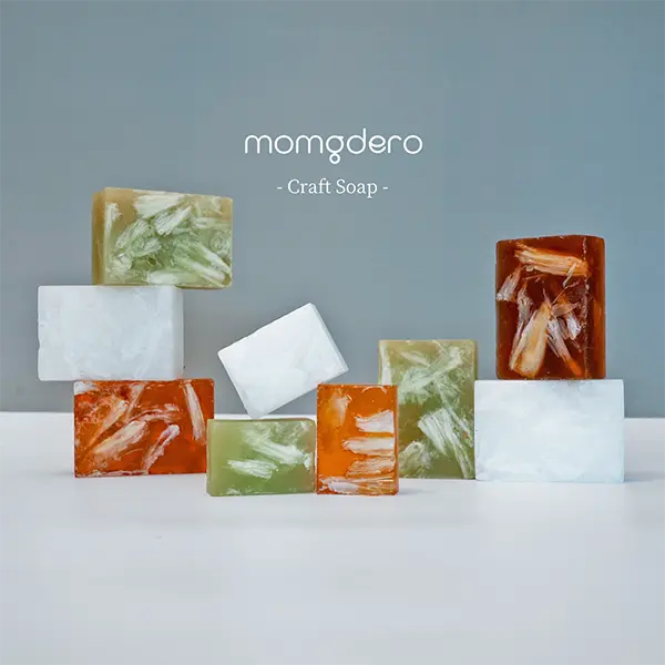 スキンケアブランド「momgdero」の化粧石鹸シリーズ「Craft Soap」