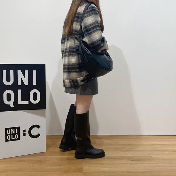 『UNIQLO：C（ユニクロ：シー）』の「オーバーサイズジャケット」を使ったコーデ