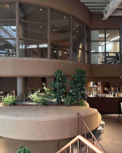 「渋谷区ふれあい植物センター」に併設されたカフェ