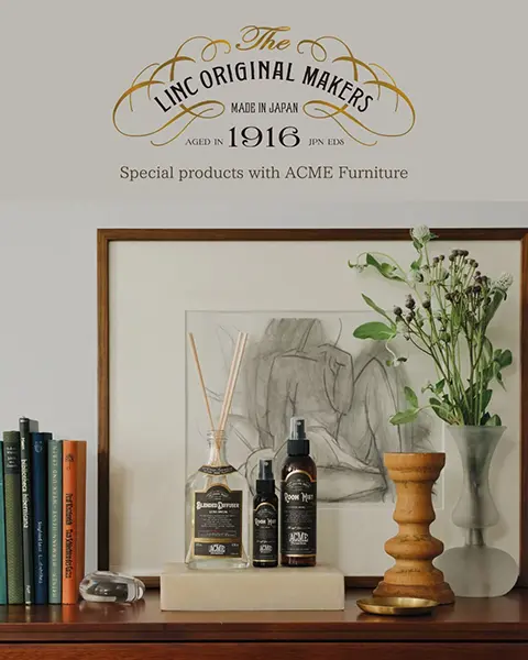 「LINC ORIGINAL MAKERS × ACME Furniture」のコラボによるルームフレグランス「No.983」