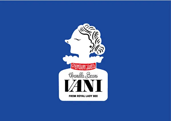 大阪・阪神梅田本店にオープンするバニラがテーマのスイーツブランド「VANI」のブランドロゴ