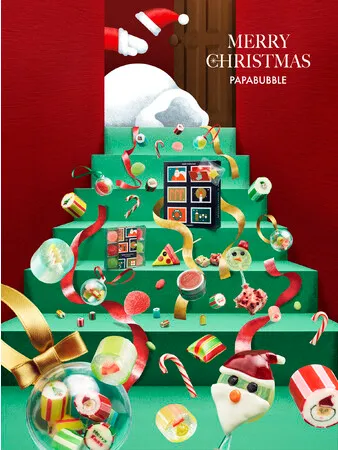 クラフトキャンディ専門店「パパブブレ」2023年のクリスマスアイテムイメージ