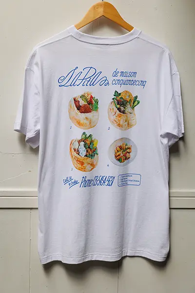 「LA PITA DE MAISON CINQUANTECINQ」の「Need Pita? T-shirt（ニードピタ Tシャツ）」