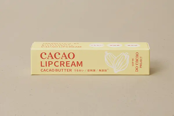 「LOTTE DO Cacao PROJECT」から登場した「CACAO LIP CREAM」