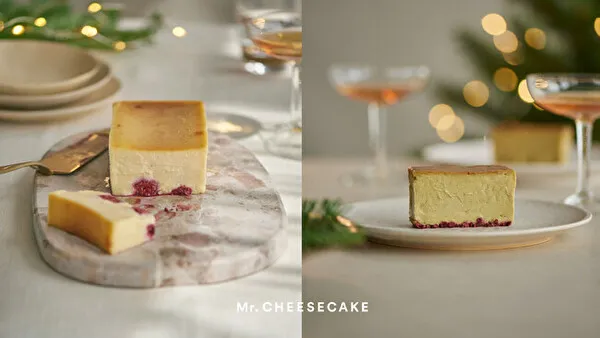 ミスターチーズケーキのホリデーシーズン限定フレーバー「Mr. CHEESECAKE White Berry」と「Mr. CHEESECAKE White Berry」