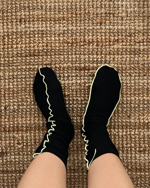 余った布”で作られた「SOKUSEKI SOX」は全部が一期一会。他にない