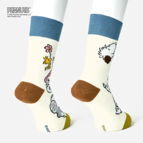 ソックスブランド「CHICSTOCKS」ピーナッツシリーズの新作、スヌーピーのきょうだいをデザインした「Snoopyʼs Siblings」