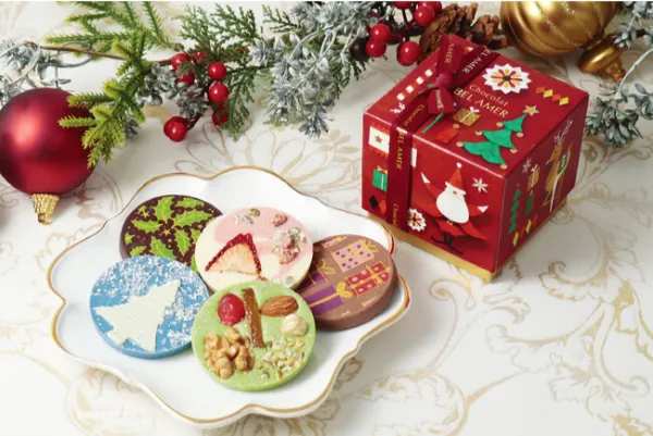 ショコラ専門店「ベルアメール」のクリスマスシーズン限定「ノエルパレショコラ 5枚」