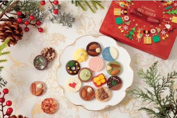 ショコラ専門店「ベルアメール」のクリスマスシーズン限定アソート「ノエルミニマンディアン」