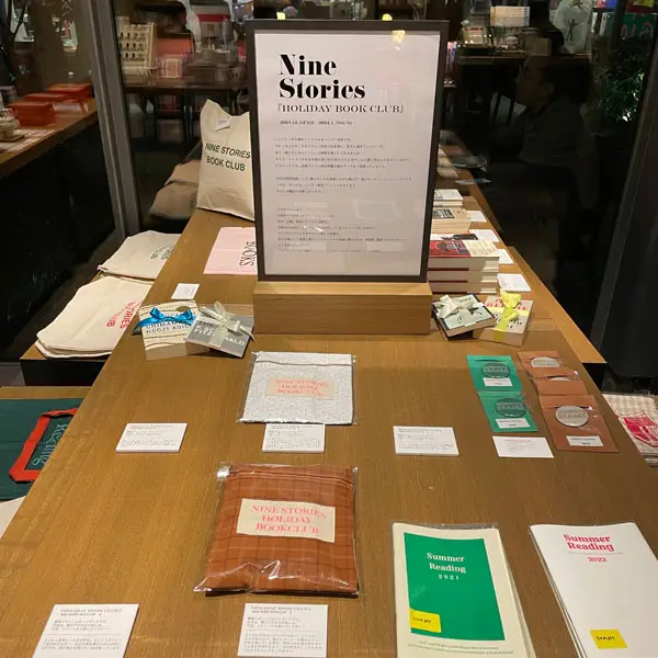 代官山 蔦屋書店で開催されている、「NINE STORIES」ポップアップストア