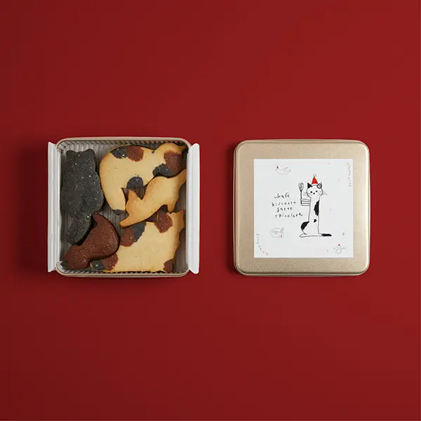 「ukafe」の「クリスマス限定猫クッキー」