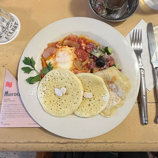 都内に3店舗あるカフェ「WORLD BREAKFAST ALLDAY」の、モロッコの朝ごはん