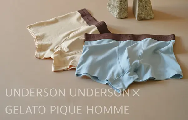 「UNDERSON UNDERSON」「GELATO PIQUE HOMME」の「コラボショートボクサー」