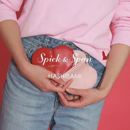 服飾雑貨ブランド「HASHIBAMI（ハシバミ）」のハートアイテムを展開するPOP UPが、「Spick ＆ Span」ルミネ新宿店で開催