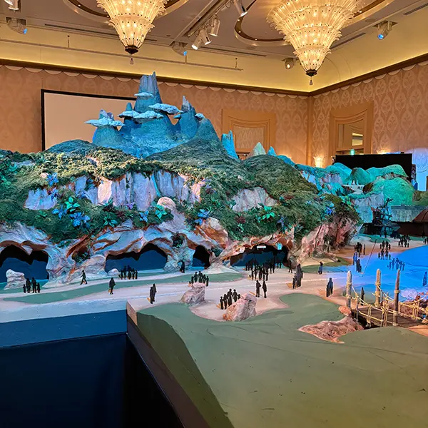 東京ディズニーシー「ファンタジースプリングス」の「ピーターパンのネバーランド」模型