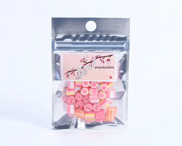 クラフトキャンディ専門店「パパブブレ」の桜シリーズ第1弾キャンディ「桜ミックス BAG」