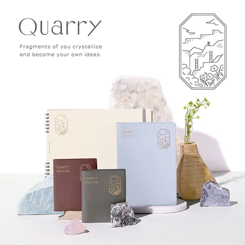 ステーショナリーブランド「Quarry（クオリー）」がデビュー