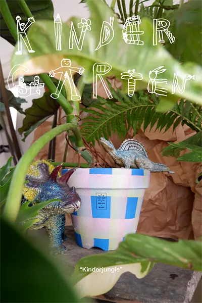 ユニークな鉢植えを展開する「Kindergarten（キンダーガーテン）」の展示販売会が、東京・渋谷PARCOで開催