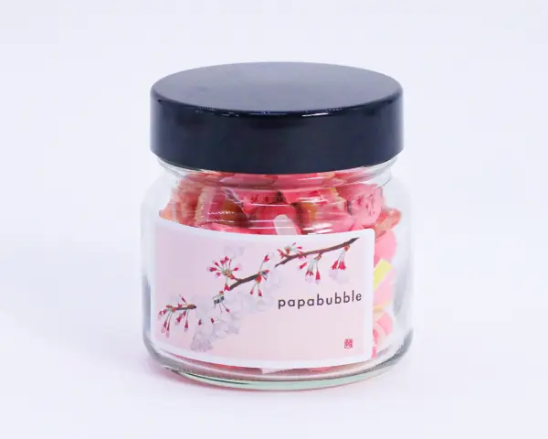 クラフトキャンディ専門店「パパブブレ」の桜シリーズ第1弾キャンディ「桜ミックス M瓶」
