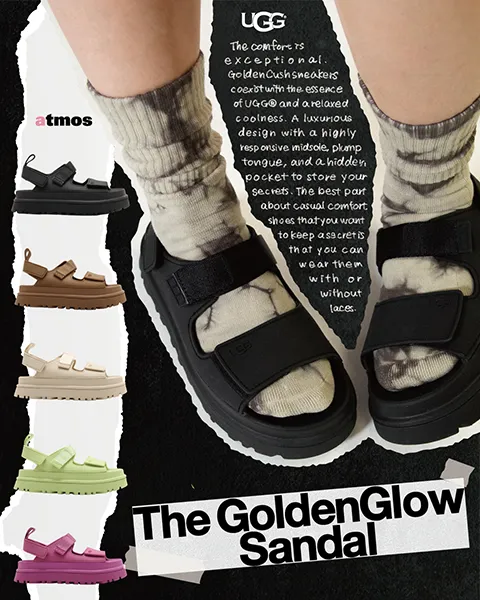 UGGの「GoldenGlow Sandal」の着用画像