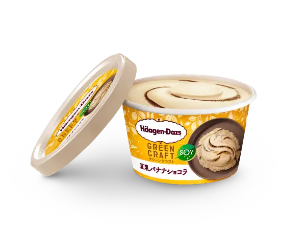ハーゲンダッツの植物性ミルクアイスの新作GREEN CRAFTミニカップ「豆乳バナナショコラ」