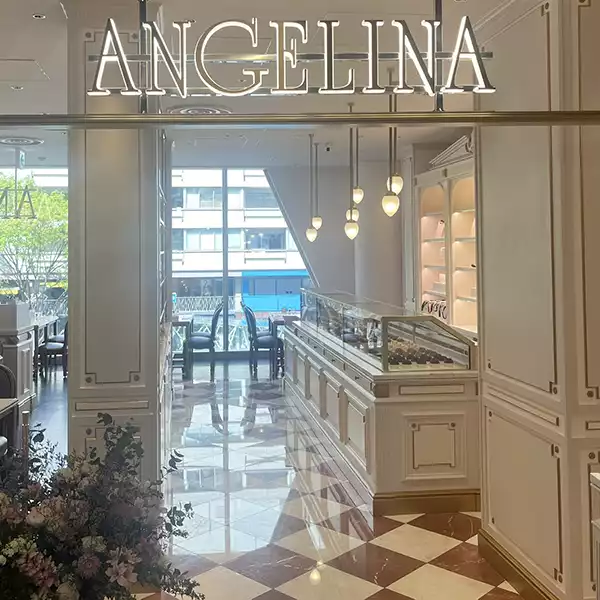 東京・原宿にオープンした「ANGELINA」の看板